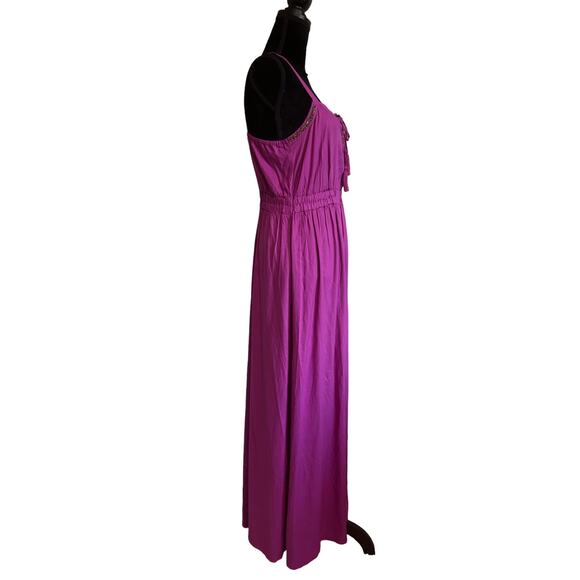 K. Jordan Pink Maxi Dress Small New Spaghetti strap - Picture 1 of 9